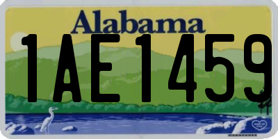 AL license plate 1AE1459