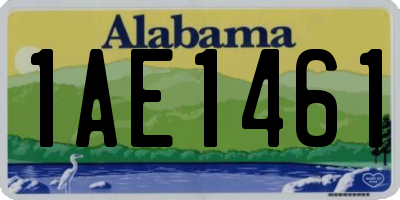 AL license plate 1AE1461