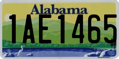AL license plate 1AE1465