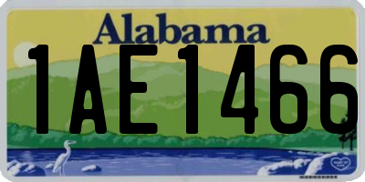 AL license plate 1AE1466