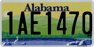 AL license plate 1AE1470