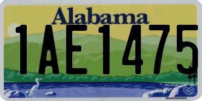 AL license plate 1AE1475