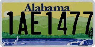 AL license plate 1AE1477