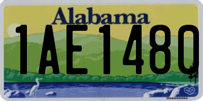 AL license plate 1AE1480