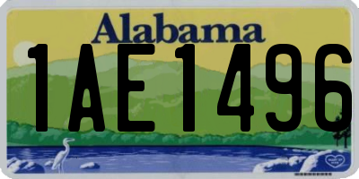 AL license plate 1AE1496