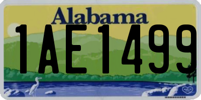AL license plate 1AE1499