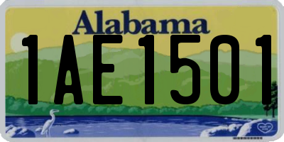 AL license plate 1AE1501