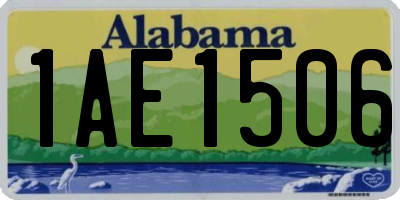 AL license plate 1AE1506
