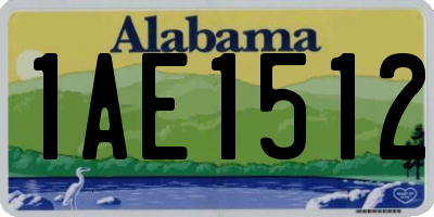 AL license plate 1AE1512