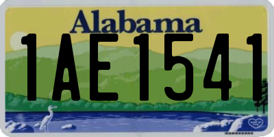AL license plate 1AE1541