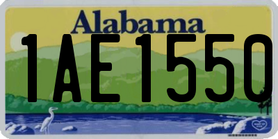 AL license plate 1AE1550