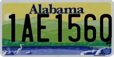 AL license plate 1AE1560