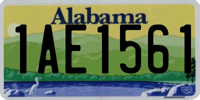 AL license plate 1AE1561