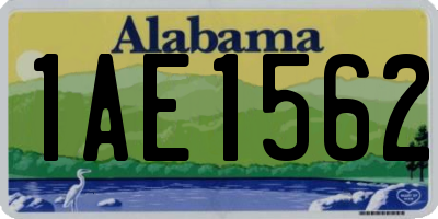 AL license plate 1AE1562