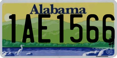 AL license plate 1AE1566