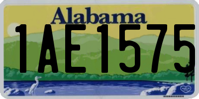 AL license plate 1AE1575