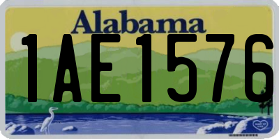 AL license plate 1AE1576