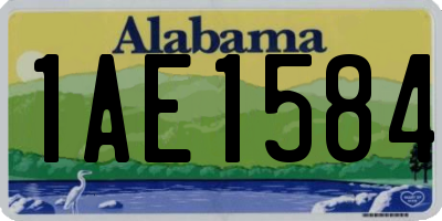 AL license plate 1AE1584