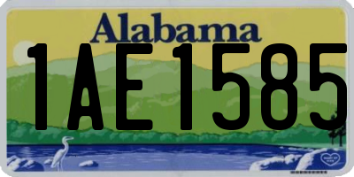 AL license plate 1AE1585