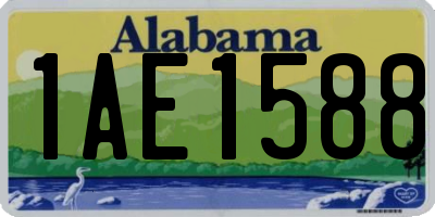 AL license plate 1AE1588