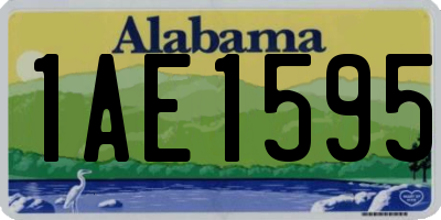 AL license plate 1AE1595