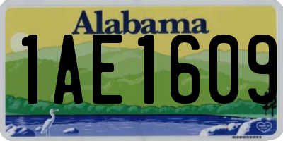 AL license plate 1AE1609