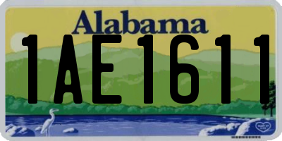AL license plate 1AE1611