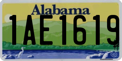 AL license plate 1AE1619