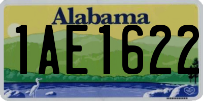 AL license plate 1AE1622