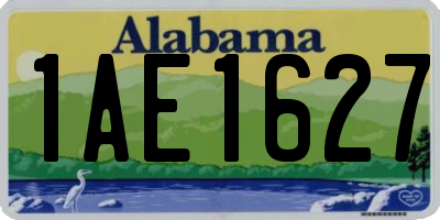 AL license plate 1AE1627