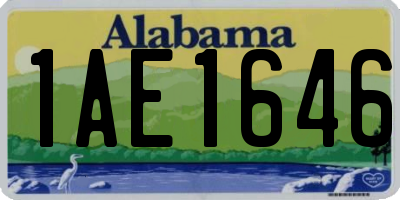 AL license plate 1AE1646