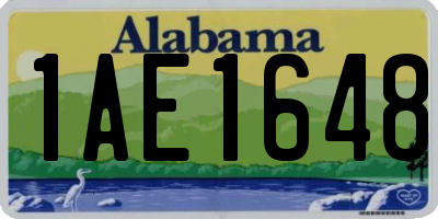AL license plate 1AE1648