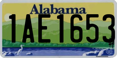 AL license plate 1AE1653