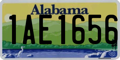 AL license plate 1AE1656