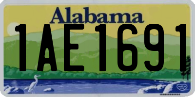 AL license plate 1AE1691