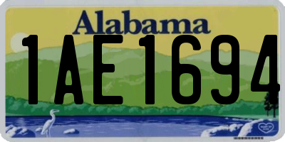 AL license plate 1AE1694