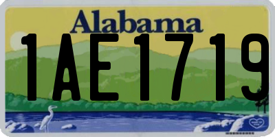 AL license plate 1AE1719