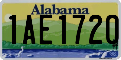 AL license plate 1AE1720