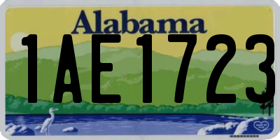 AL license plate 1AE1723