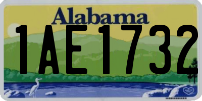 AL license plate 1AE1732