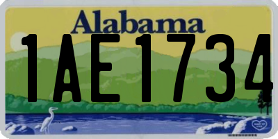 AL license plate 1AE1734