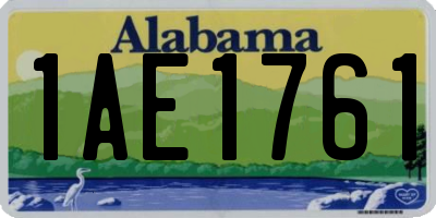 AL license plate 1AE1761