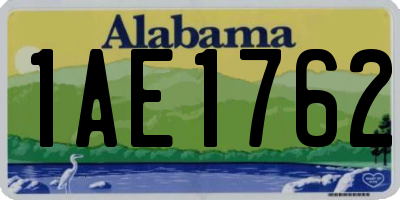 AL license plate 1AE1762