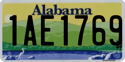 AL license plate 1AE1769