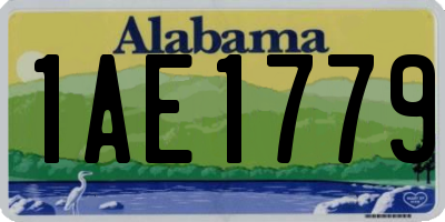 AL license plate 1AE1779