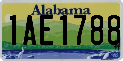 AL license plate 1AE1788