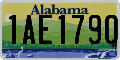 AL license plate 1AE1790