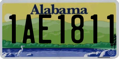 AL license plate 1AE1811