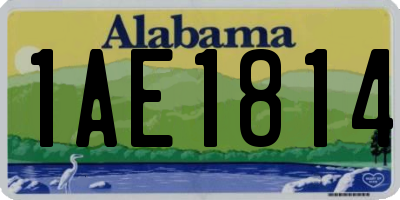 AL license plate 1AE1814