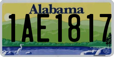 AL license plate 1AE1817